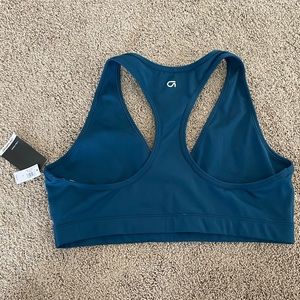 GapFit V-Neck Racerback Sports Bra in Eclipse NWT